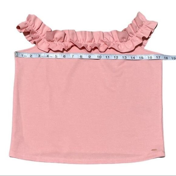 Guess Pink Off the Shoulders Top Size L - Picture 5 of 8
